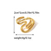 Jewelry Retro Simple Style Commute Geometric 304 Stainless Steel 14K Gold Plated Rings