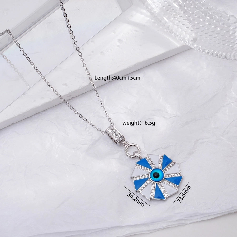 Jewelry Glam Lady Sexy Eye 304 Stainless Steel Copper Pendant Necklace