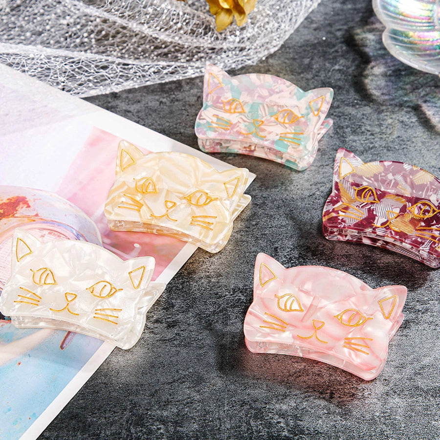 cute cat arylic handmade hair claws 1 piece