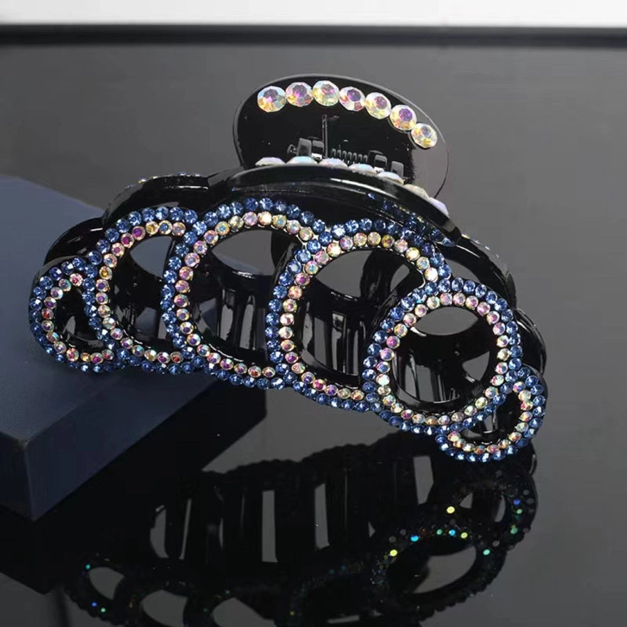 Women's Simple Style Classic Style Solid Color Alloy Inlay Rhinestones Hair Claws