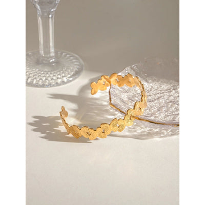 Simple Style Classic Style Butterfly 304 Stainless Steel Bangle In Bulk