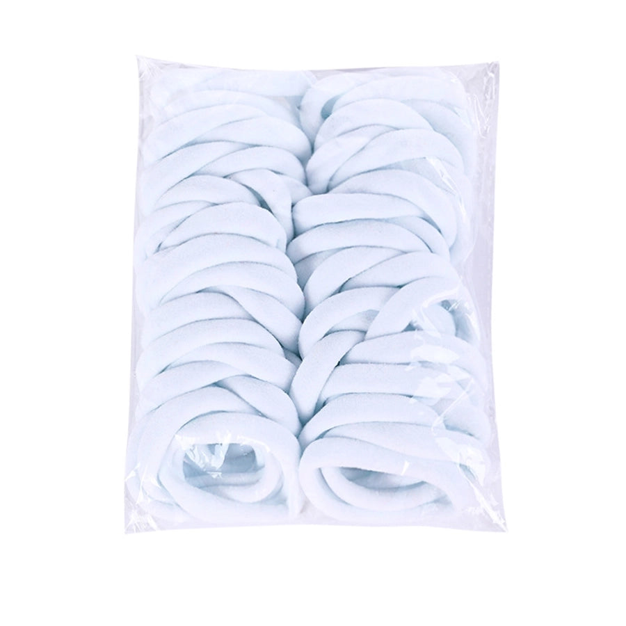 Women's Simple Style Solid Color Nylon Rib-Knit Hair Tie