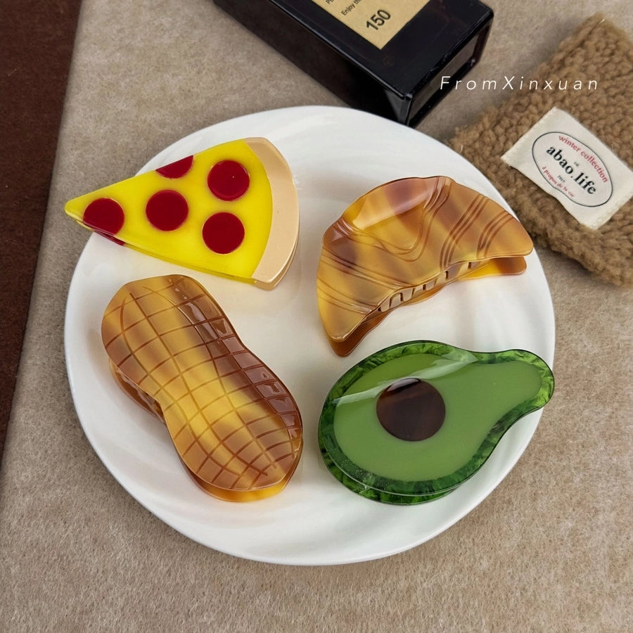 Women's Cute Geometric Acetic acid sheets Hair Claws