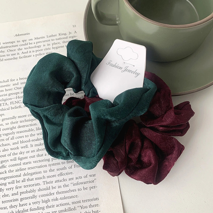 accessories solid color hair scrunchies combination