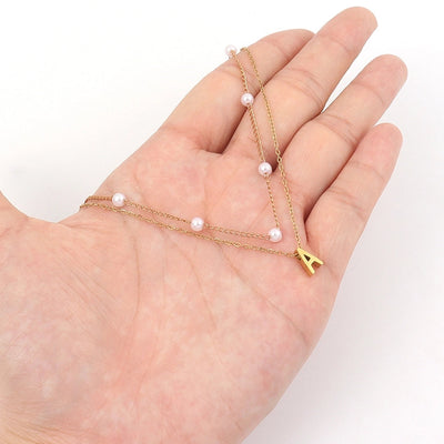 Jewelry Simple Style Classic Style Letter 201 Stainless Steel 304 Stainless Steel Pendant Necklace