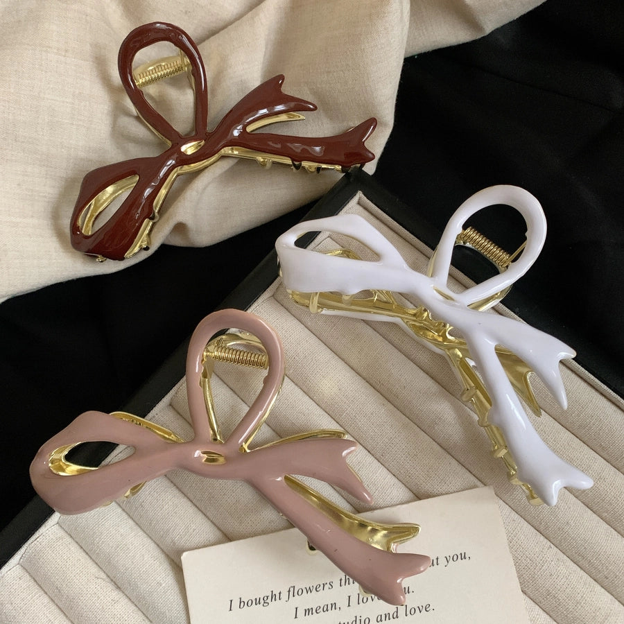Women's French Style Korean Style Bow Knot Alloy Hair Claws