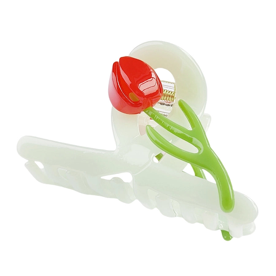 Women's Elegant Simple Style Tulip Acetic acid sheets Handmade Hair Claws