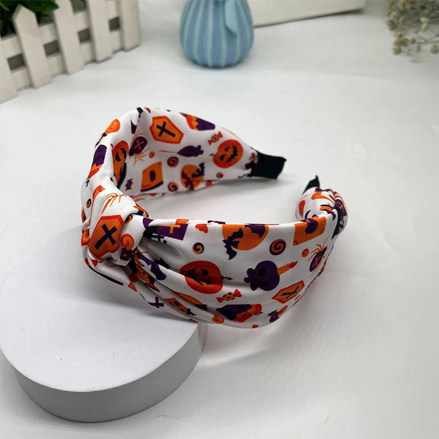 funny halloween pattern pumpkin spider polyester hair band