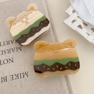 Women's Cute Hamburger Acetic acid sheets Hair Claws