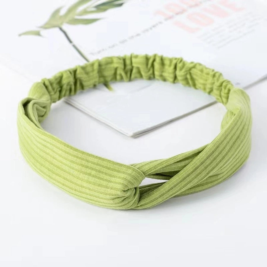 casual simple style stripe solid color cloth stripe hair band