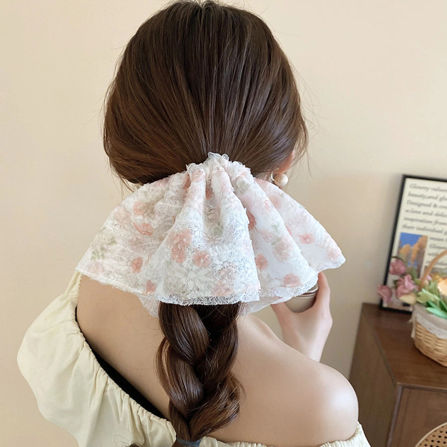 Women's Sweet Geometric Cloth Hair Tie