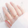 Jewelry Simple Style Shiny Solid Color Copper Asymmetrical Open Rings