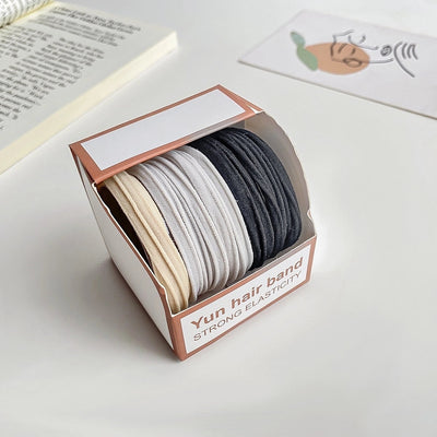 women's simple style solid color cloth hair tie