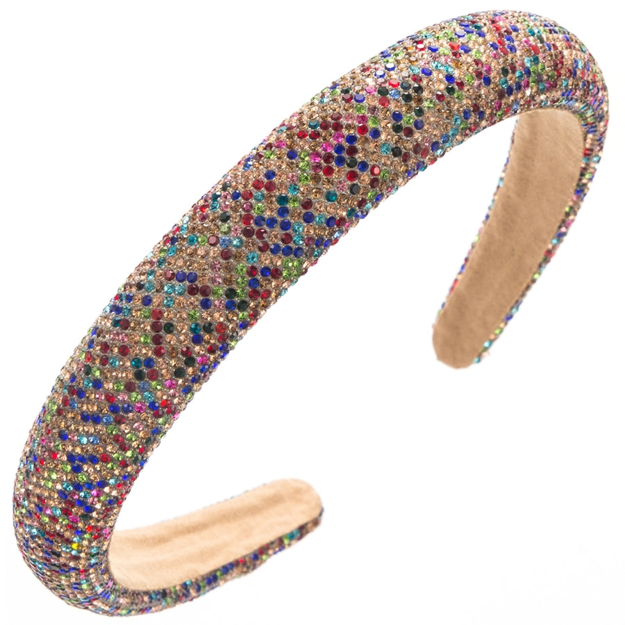 Women's Casual Vacation Classic Style Geometric Alloy Cloth Inlay Rhinestones Hair Band