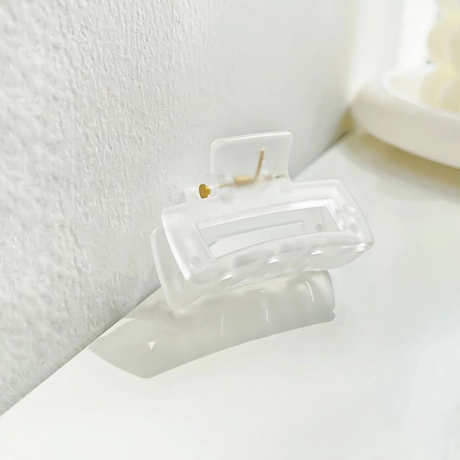 sweet solid color arylic hair claws 1 piece