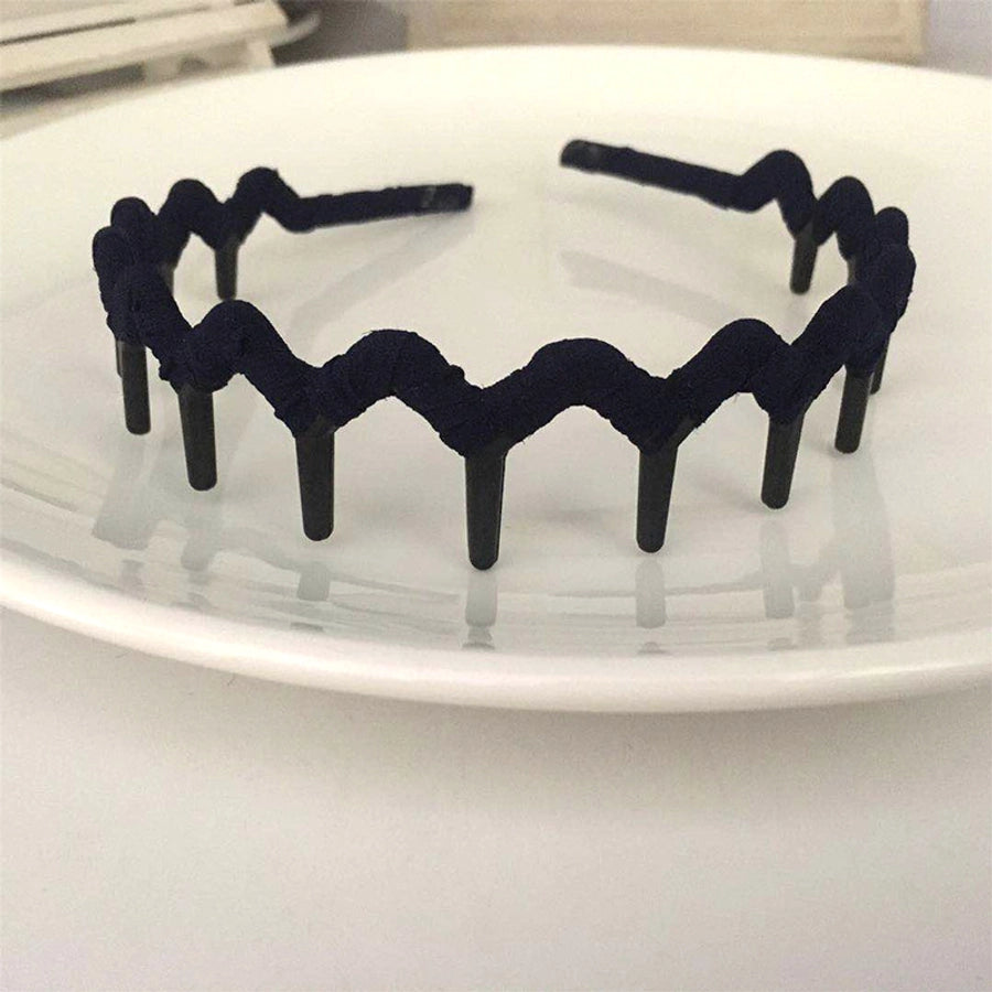 Fluffy Fabric Winding Toothed Hair Band Women's Hair Accessories Headwear Wave Headband Small Accessories Hair Bundles