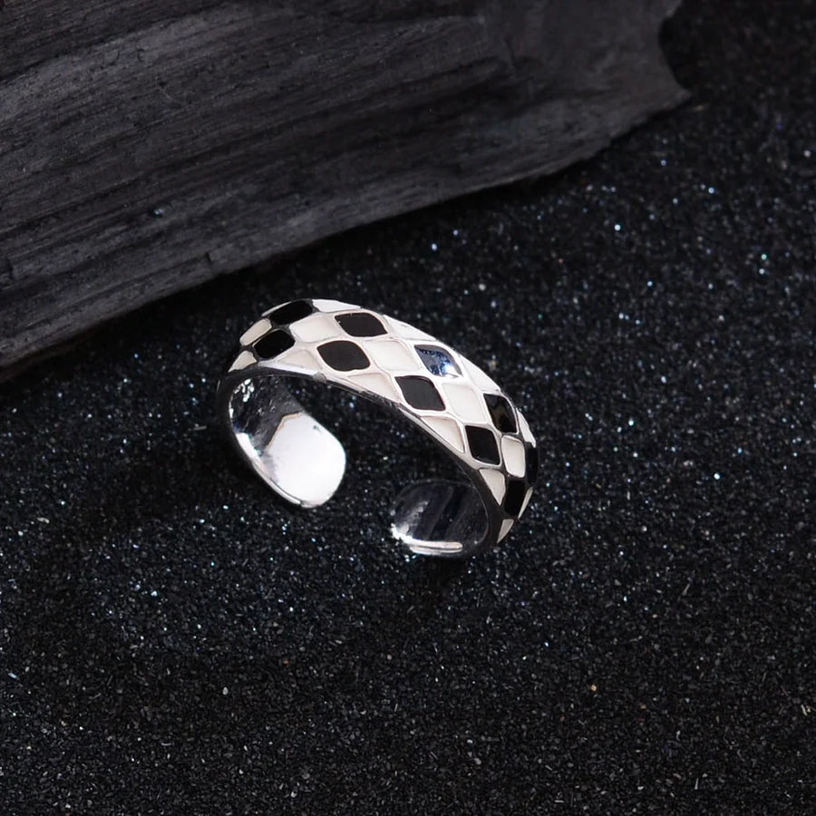 Copper Chess Pieces Open Rings