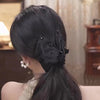Women's Elegant Luxurious Sweet Triangle Beads Hair Claws