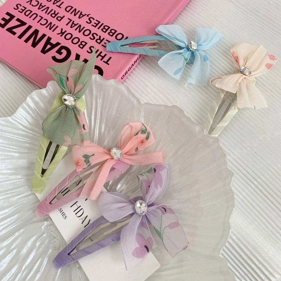 Women's Elegant Simple Style Bow Knot Cloth Hair Clip