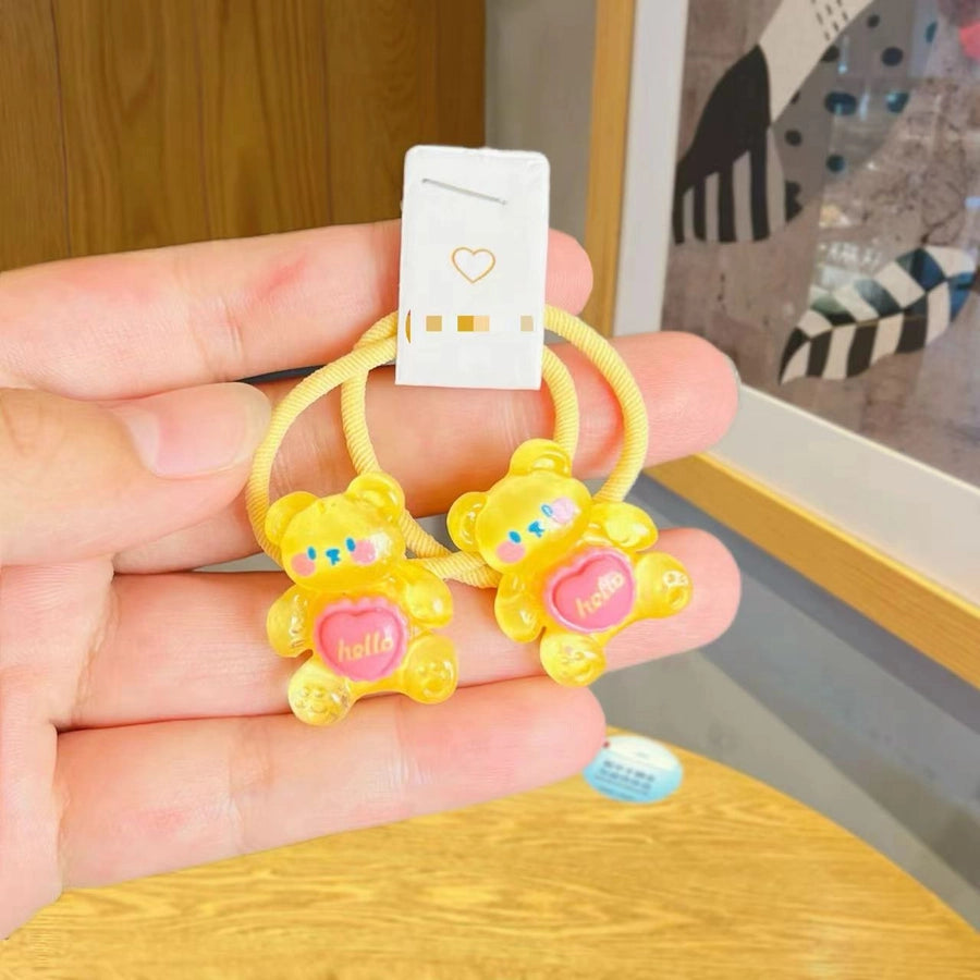 Girl'S Cute Sweet Animal Plastic Resin Hair Tie