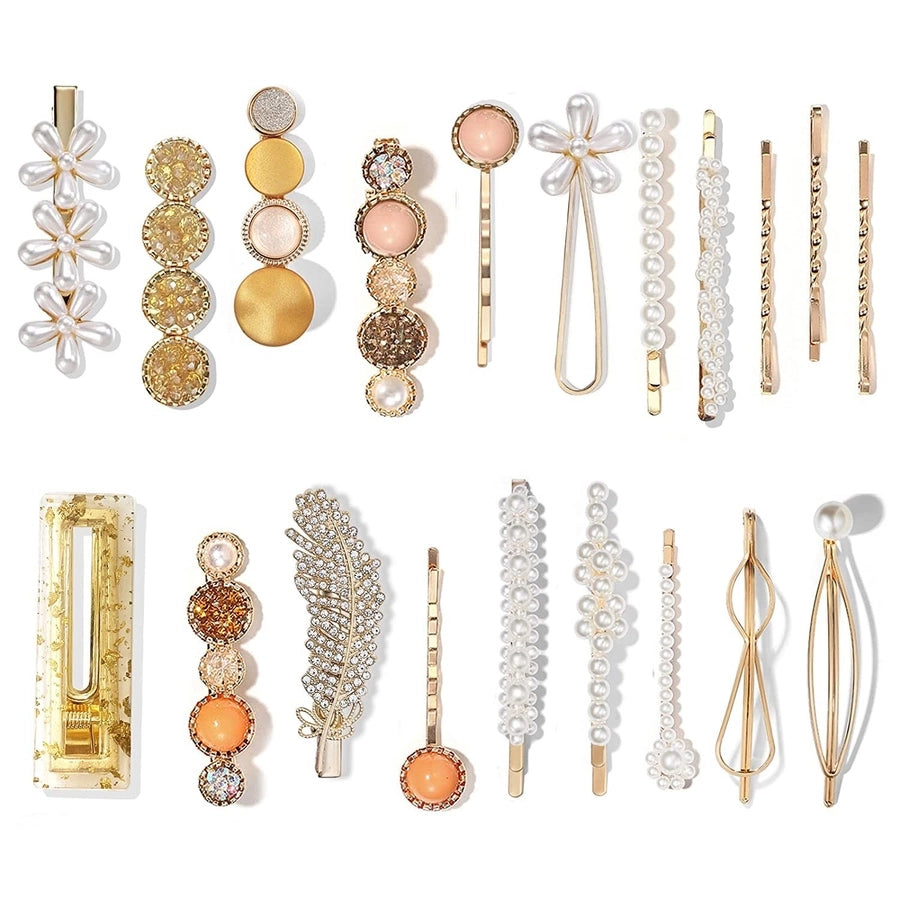 Hair Accessories Acetic Acid Side Clip Marble Effect Hairpin Pearl Candy Color Fashion Hairpin Combination Set