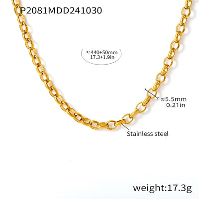 Jewelry Elegant Circle 304 Stainless Steel Rhinestones Glass Stone 18K Gold Plated Plating Inlay Earrings Necklace