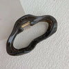 simple style irregular solid color plastic resin hollow out hair claws