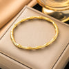 Sweet Solid Color Titanium Steel Stainless Steel Bracelets In Bulk