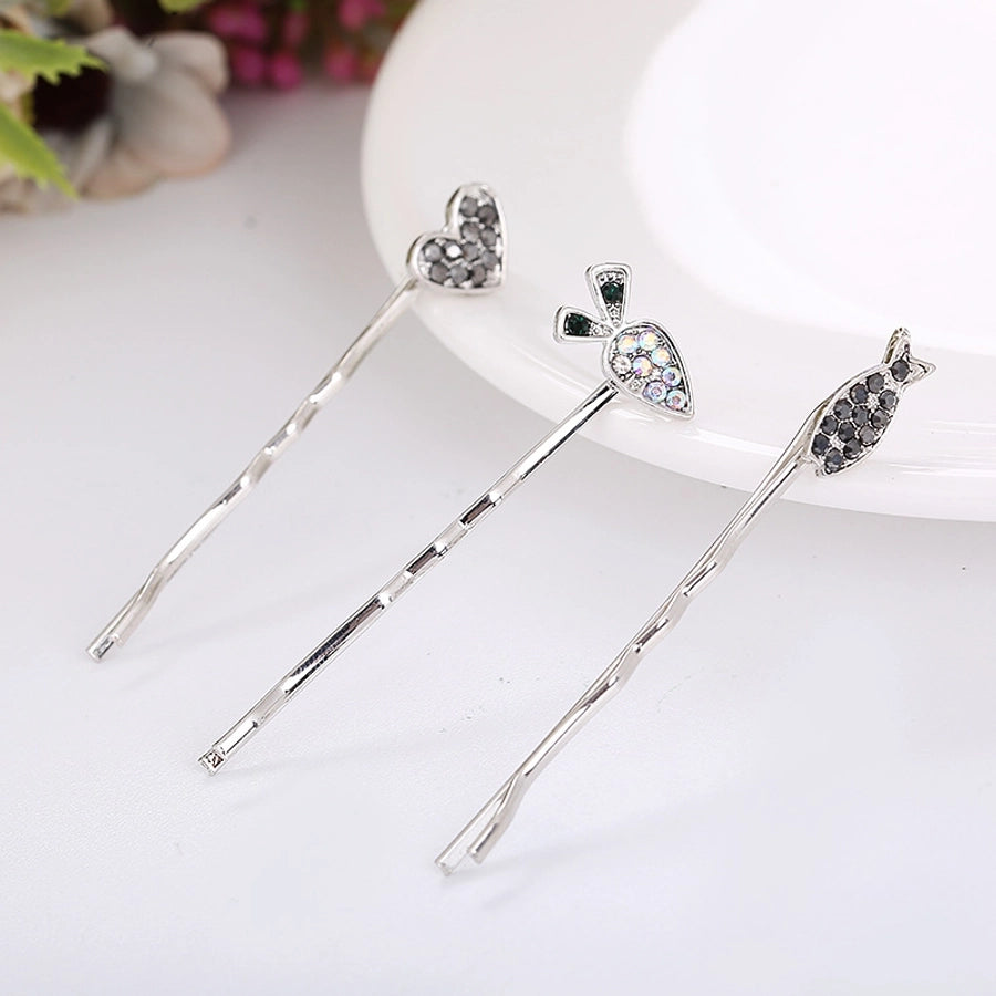 Women's Cute Basic Classic Style Heart Shape Fish Alloy Hair Clip