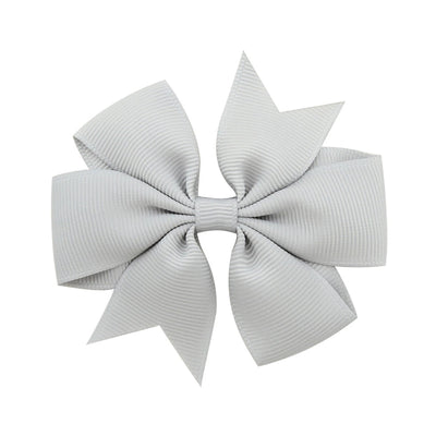fashion baby v-shaped ribbed ribbon bow hairpin hair accessories