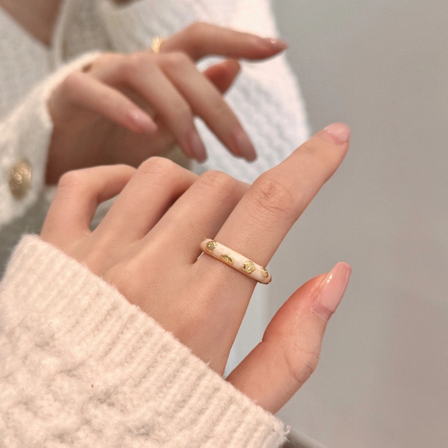 Copper Flower Butterfly Open Rings