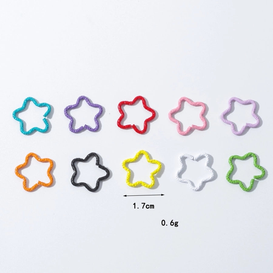 Women's Cute Heart Shape Flower Alloy Heart Flowers hair buckle