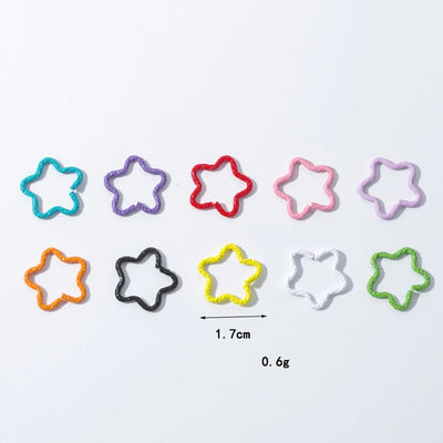 Women's Cute Heart Shape Flower Alloy Heart Flowers hair buckle