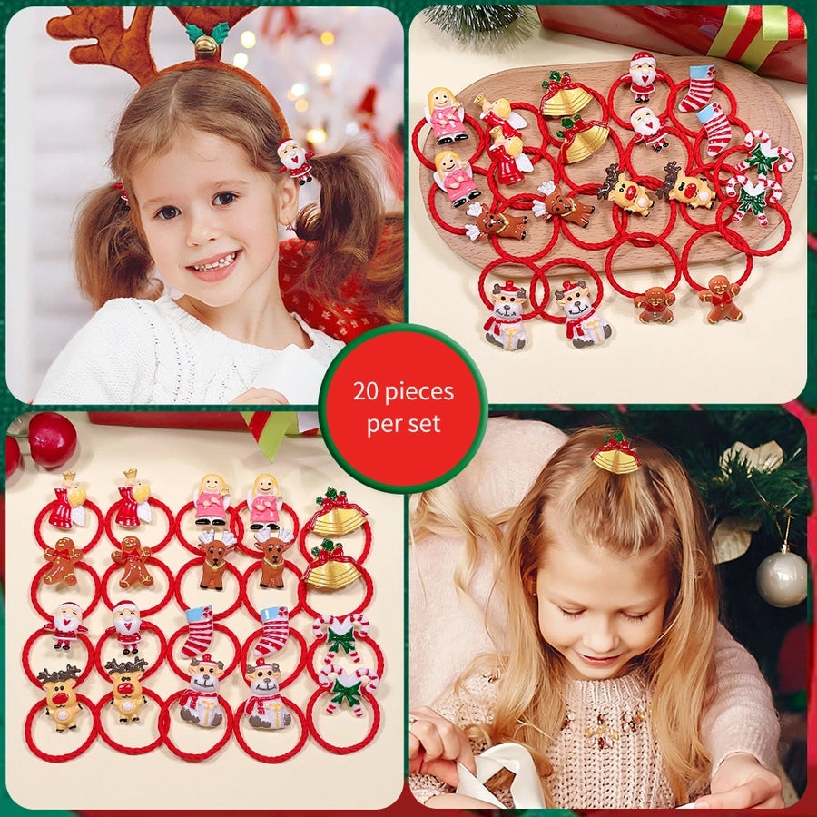 Christmas Cute Kid'S Santa Claus Hair Tie