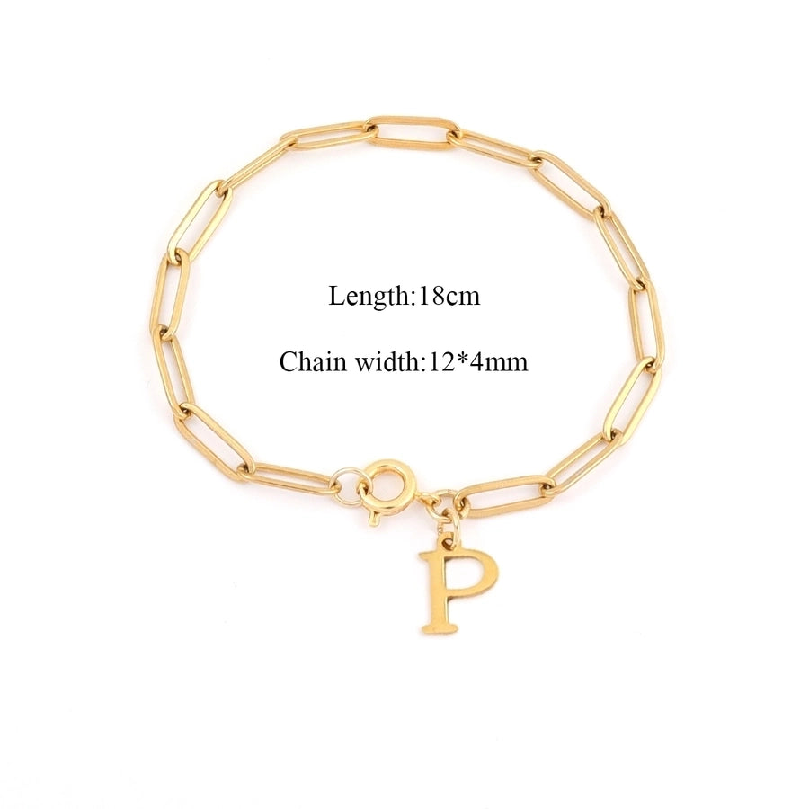 Basic Classic Style Letter 201 Stainless Steel 304 Stainless Steel Bracelets In Bulk