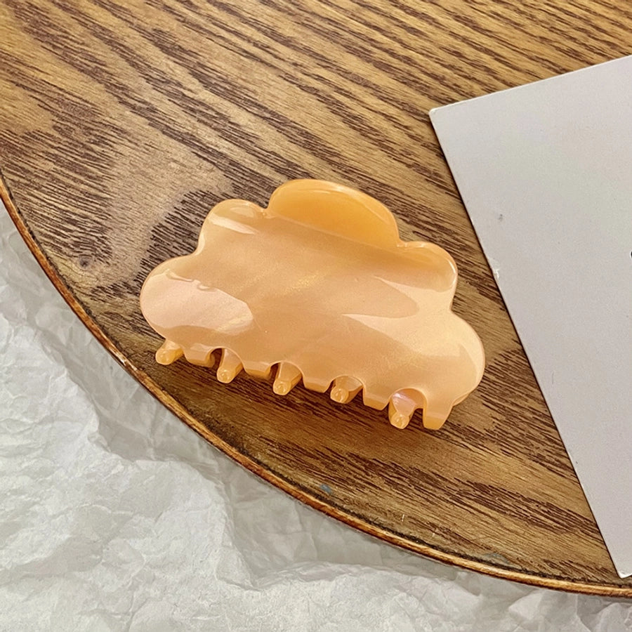 sweet solid color arylic hair claws