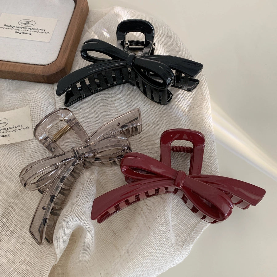 Women's Elegant Streetwear Bow Knot PS Hair Claws