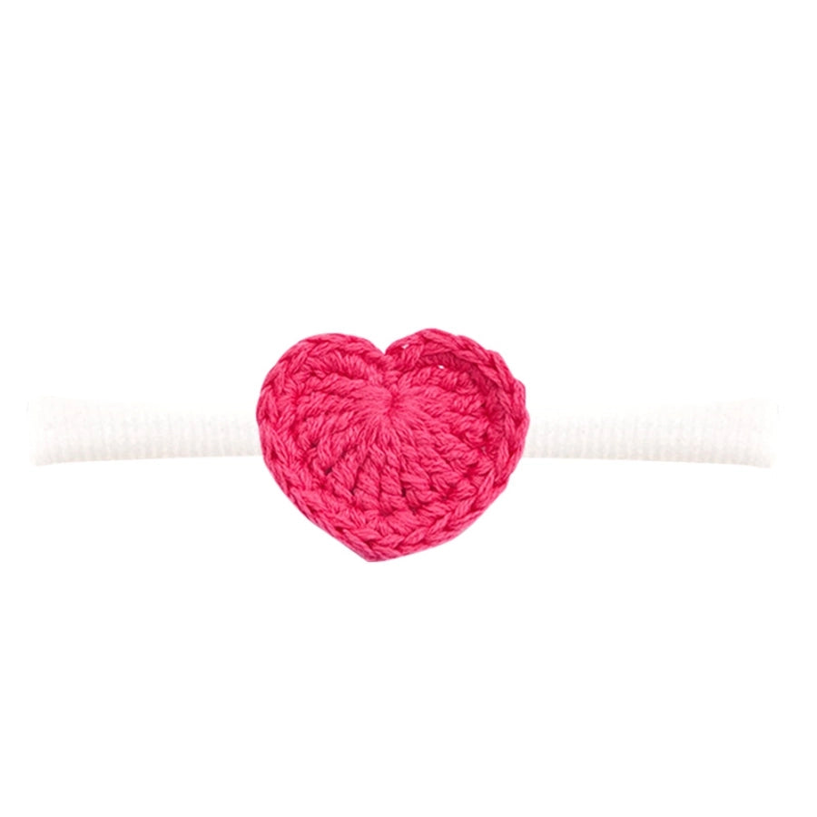 Girl'S Sweet Heart Shape Cloth Hair Band