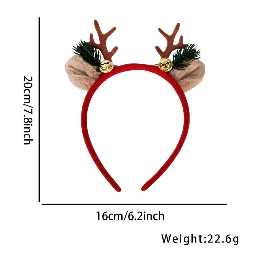 Christmas Cartoon Style Cute Women's Antlers Plastic Hair Band