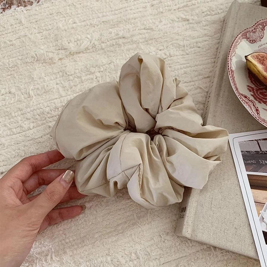 Fluffy Puff French Cream Morandi High-Grade Sausage Ring Retro High-Grade Tie up a Bun Hairstyle Hair Accessories