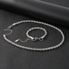 Jewelry Simple Style Geometric 304 Stainless Steel 18K Gold Plated Bracelets Necklace