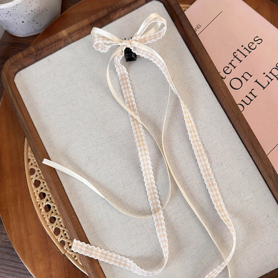 Women's Cute Lady Sweet Bow Knot Cloth Hair Clip