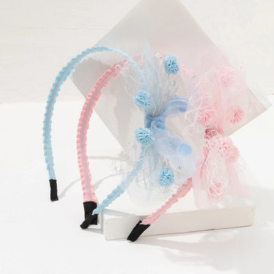kid's simple style bow knot gauze hair band