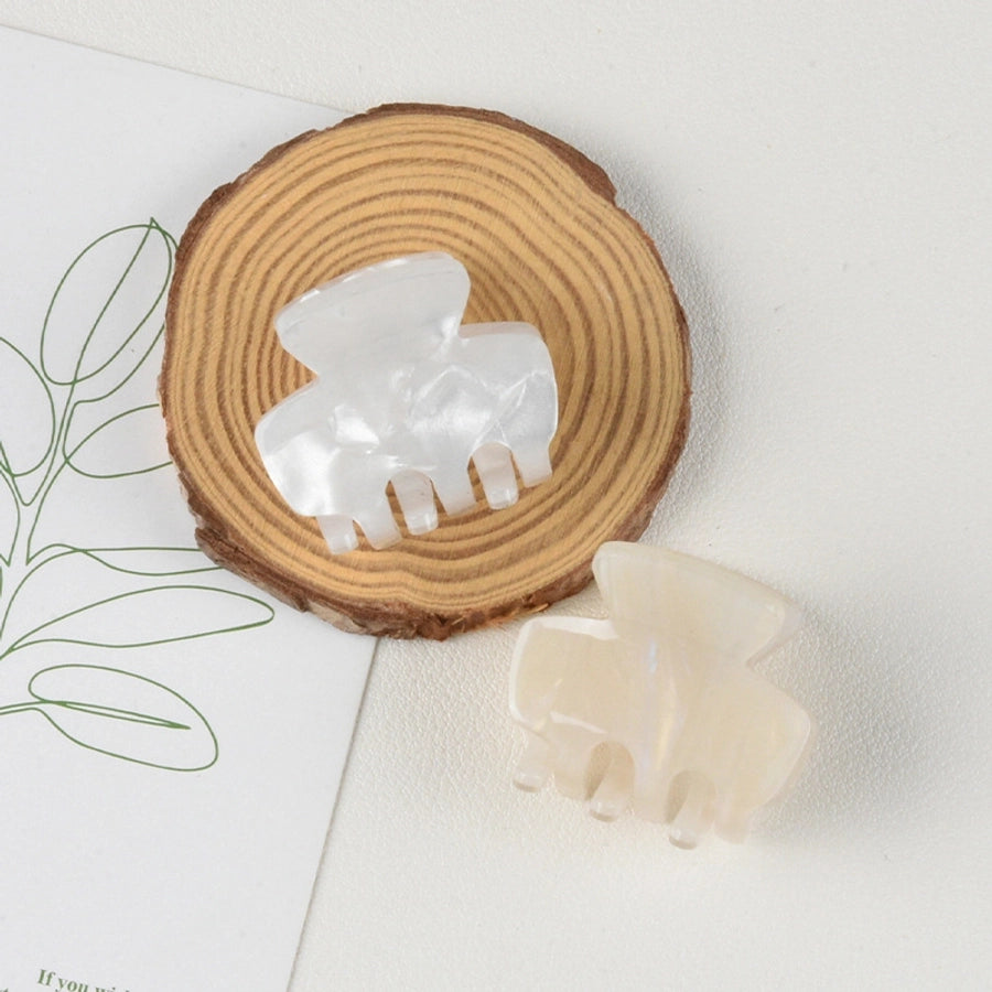Women's Simple Style Marble Plastic Hair Claws