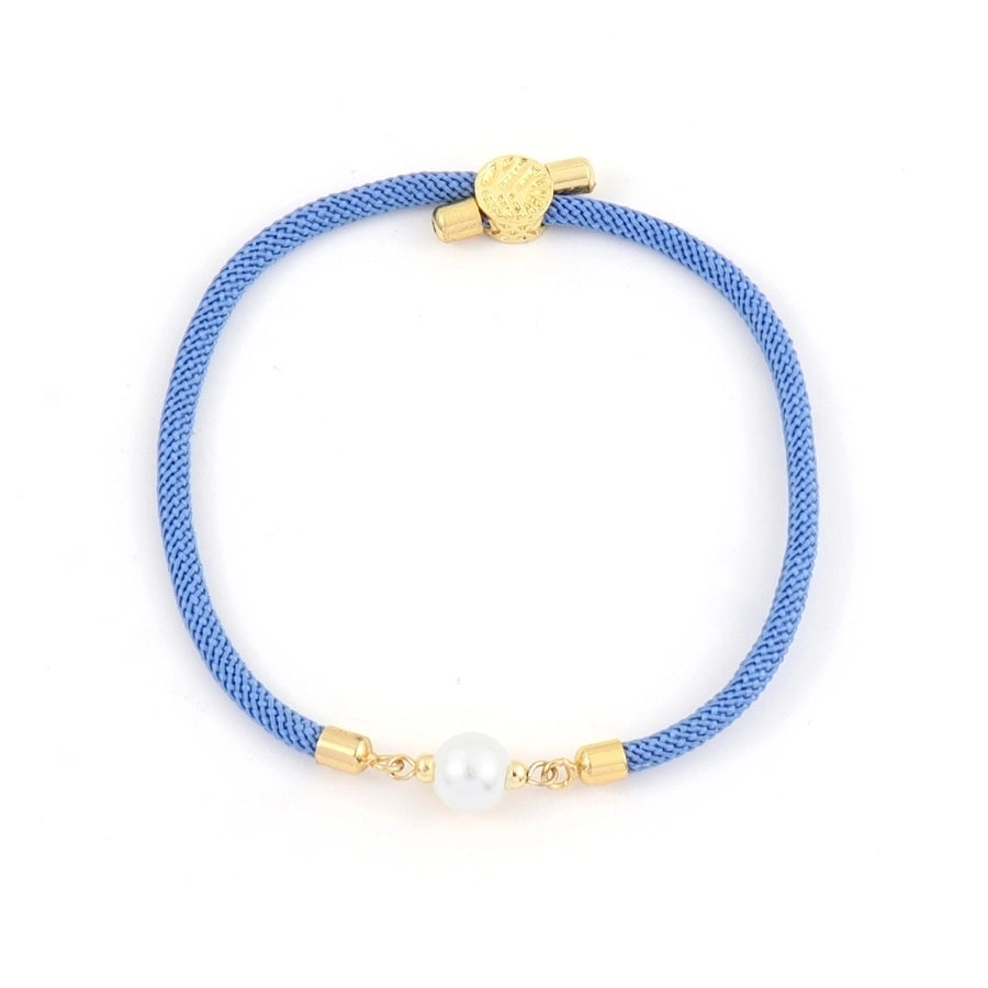 Artificial Pearl Copper Geometric Copper Bracelets