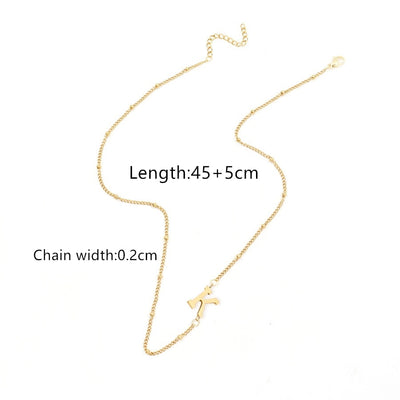 Jewelry Simple Style Classic Style Letter 201 Stainless Steel 304 Stainless Steel Pendant Necklace