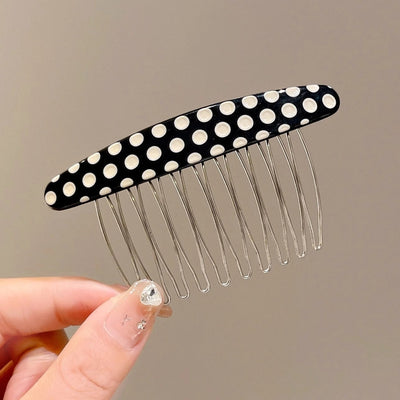 women's simple style geometric alloy insert comb