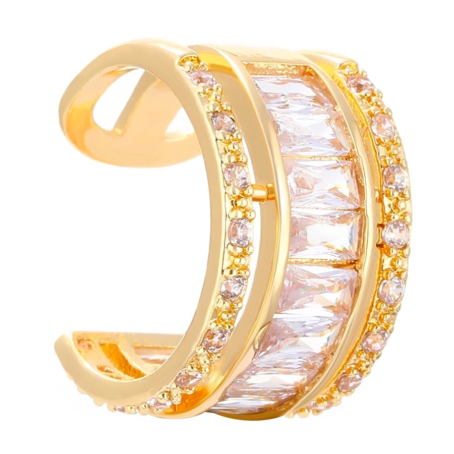 1 Piece IG Style Simple Style Geometric Plating Copper Ear Cuffs