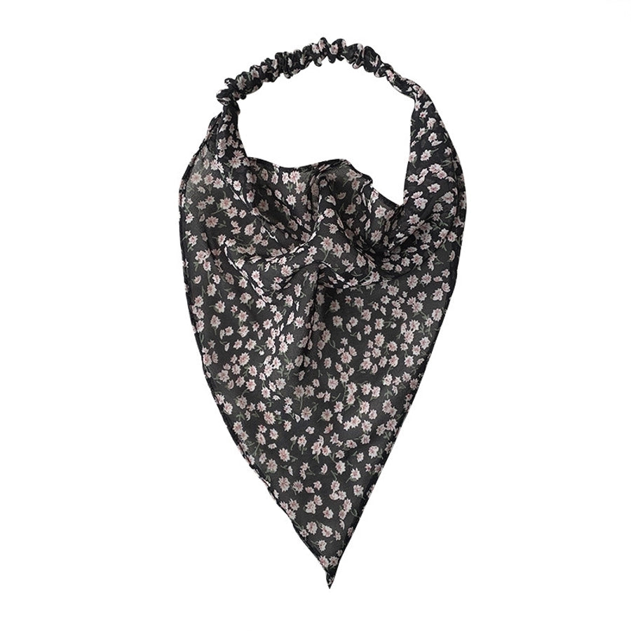 fashion elastic floral triangle scarf headband