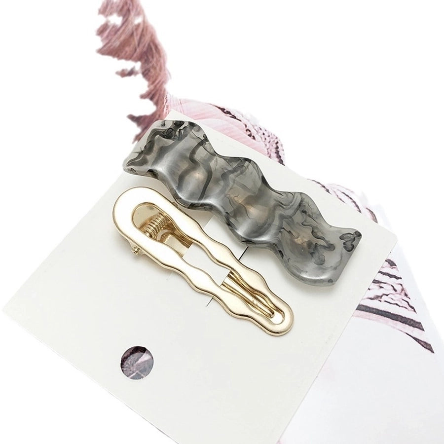 Women's Simple Style Classic Style Solid Color Alloy Plastic Tassel Hair Clip